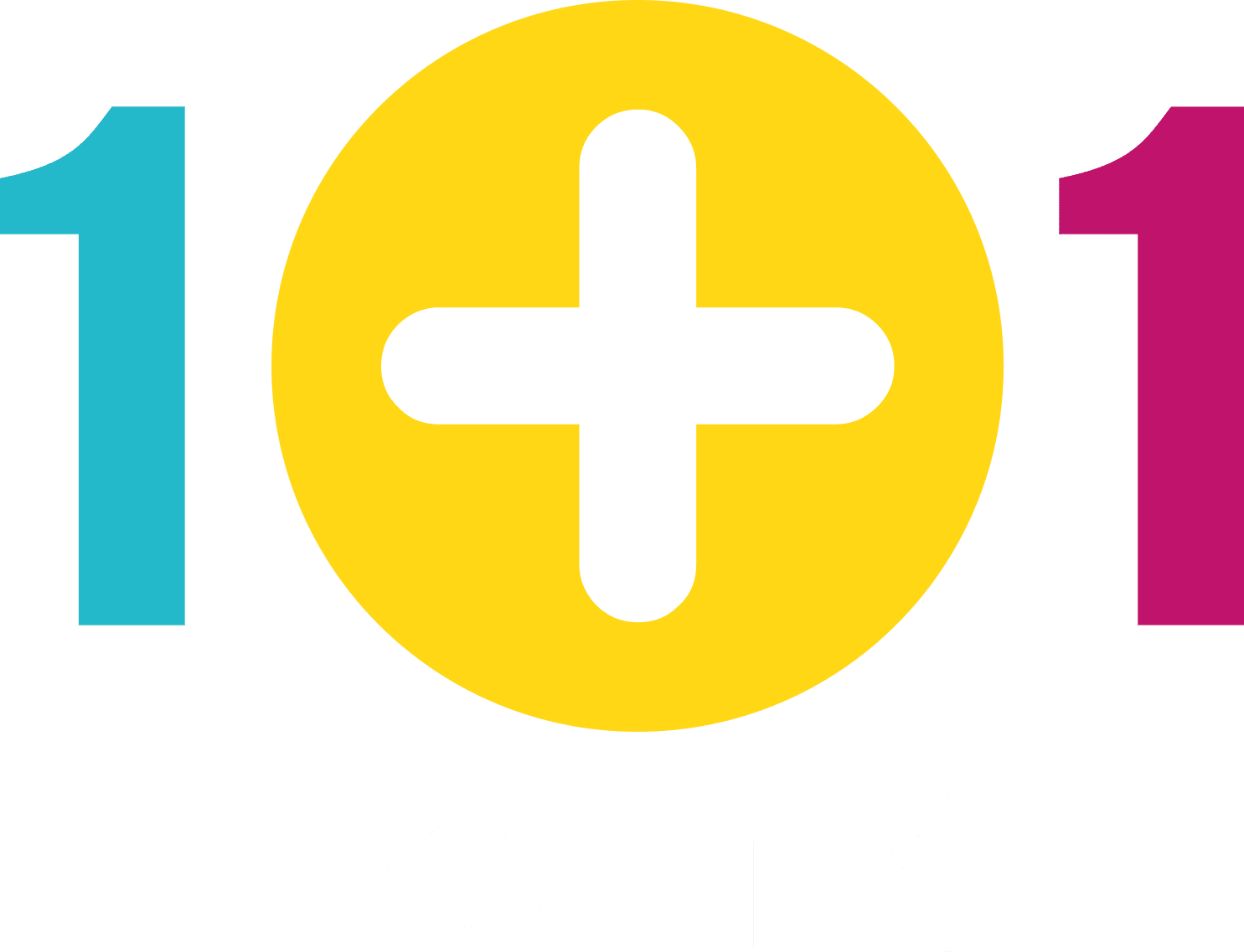 Plus sign icon derived from 1 plus 1 loans logo to highlight list item